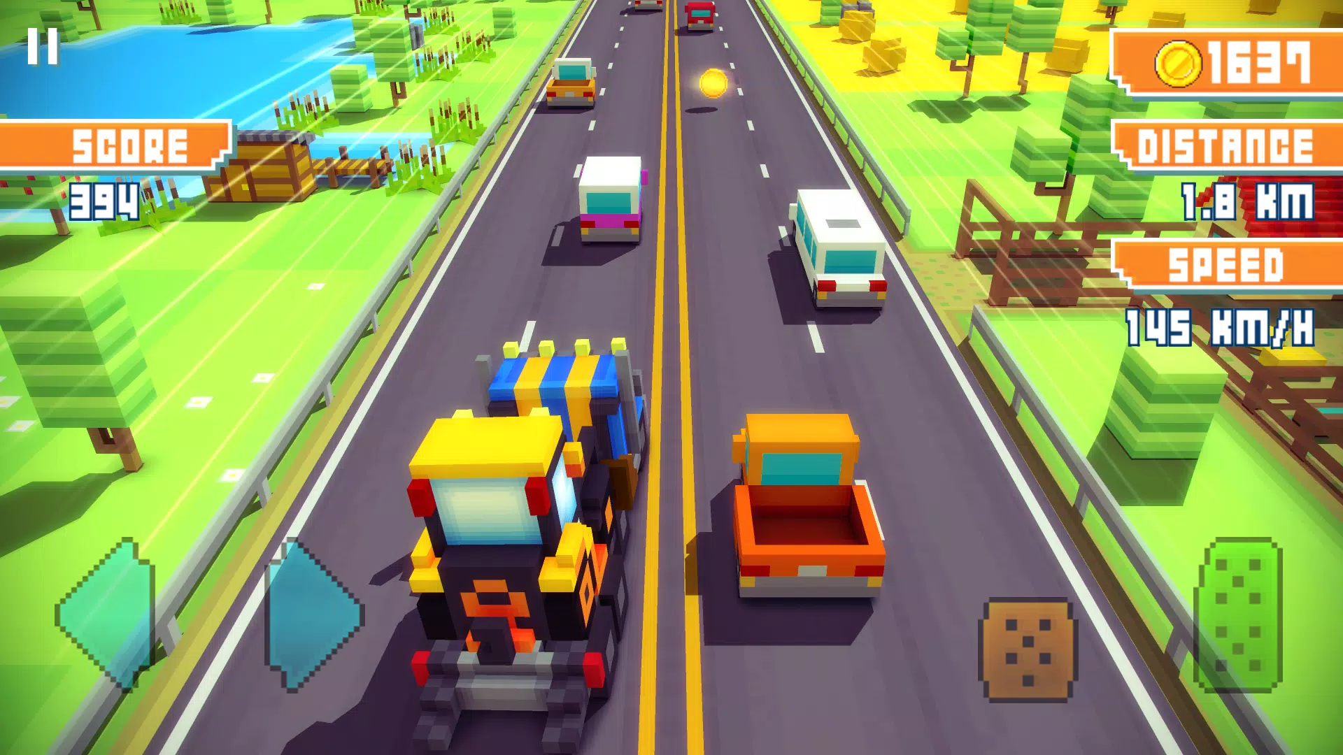Blocky Highway Tangkapan skrin 3