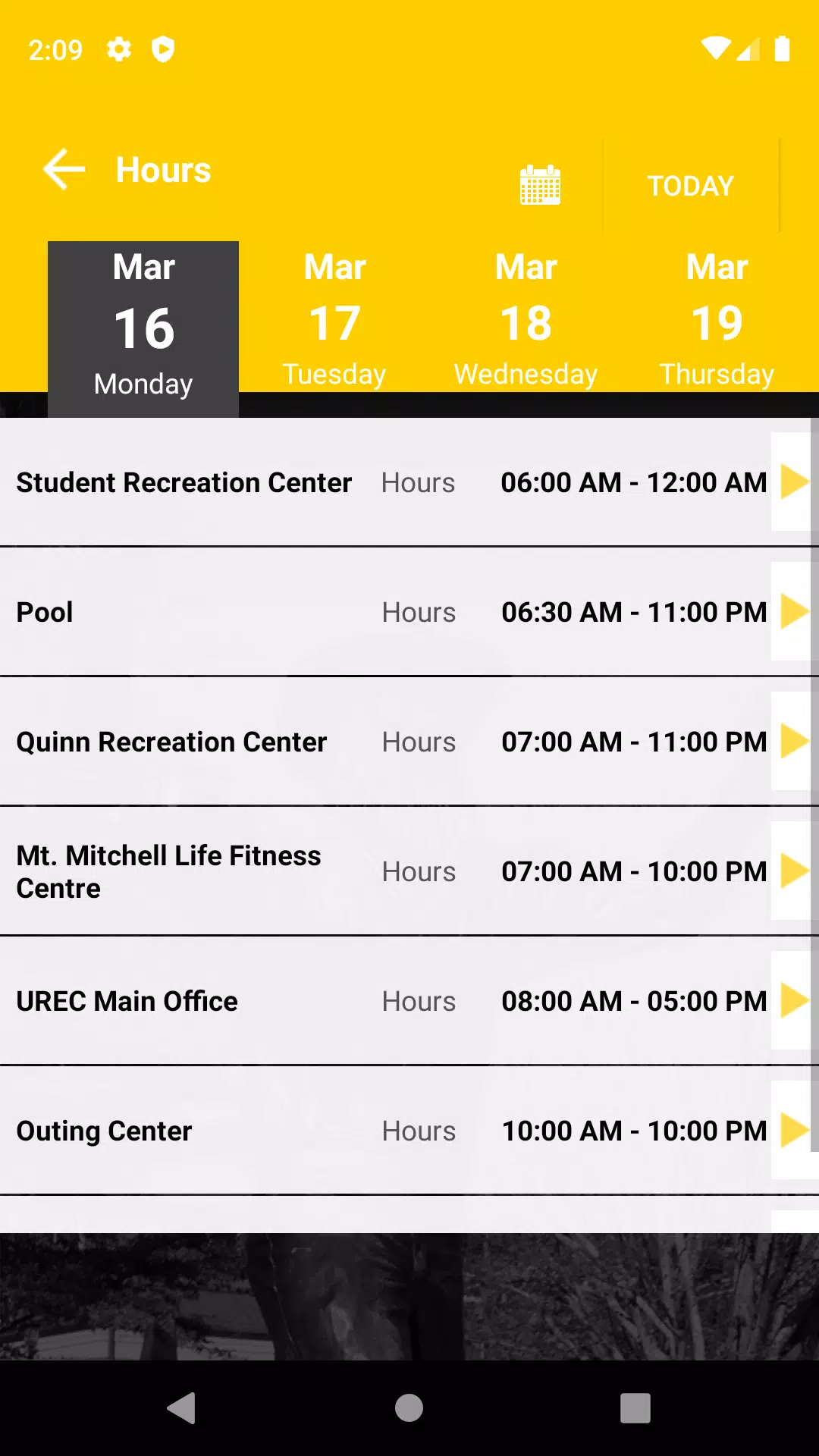 App State UREC Ảnh chụp màn hình 2