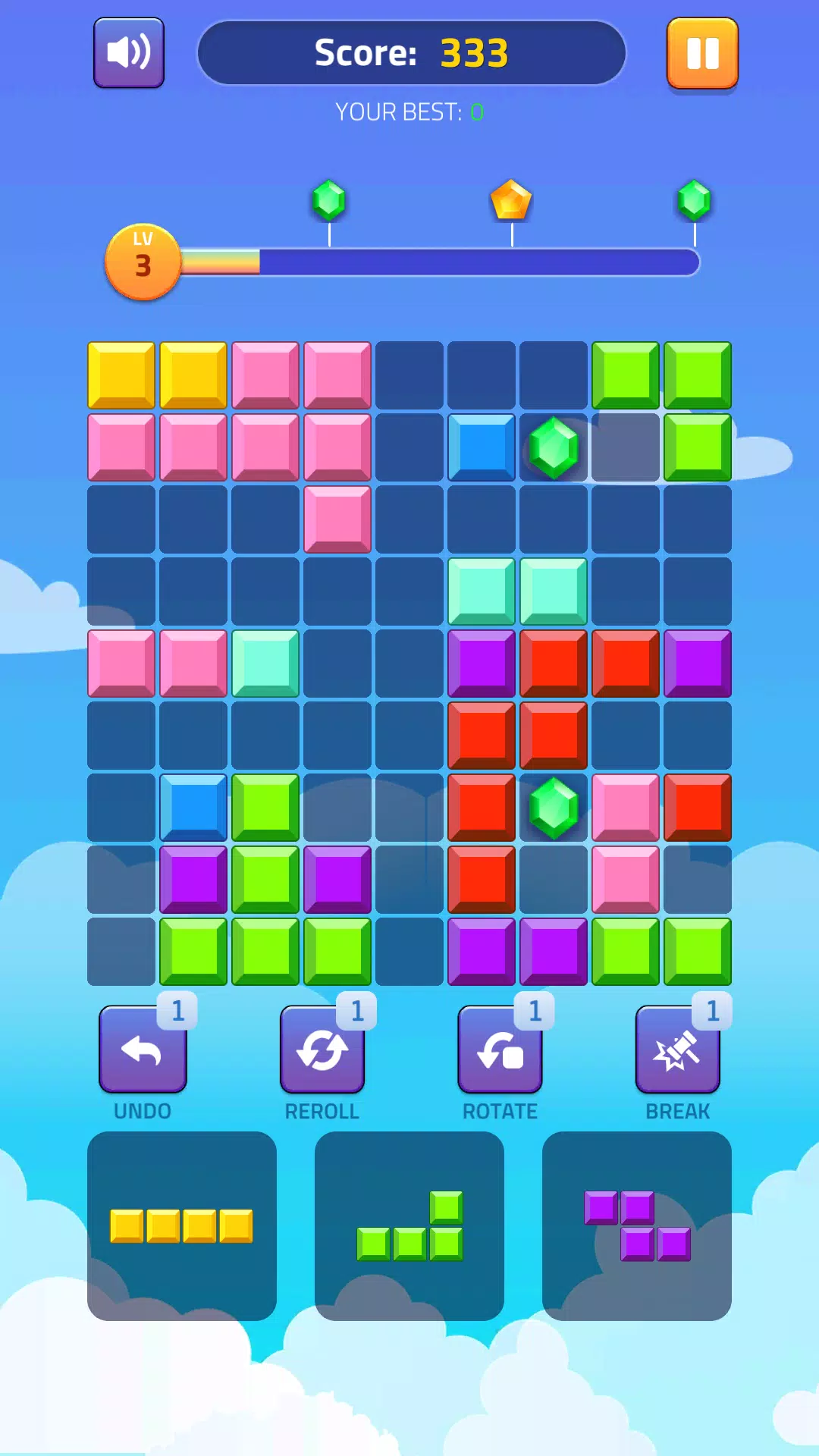 Block Puzzle - Gems Adventure Capture d'écran 1