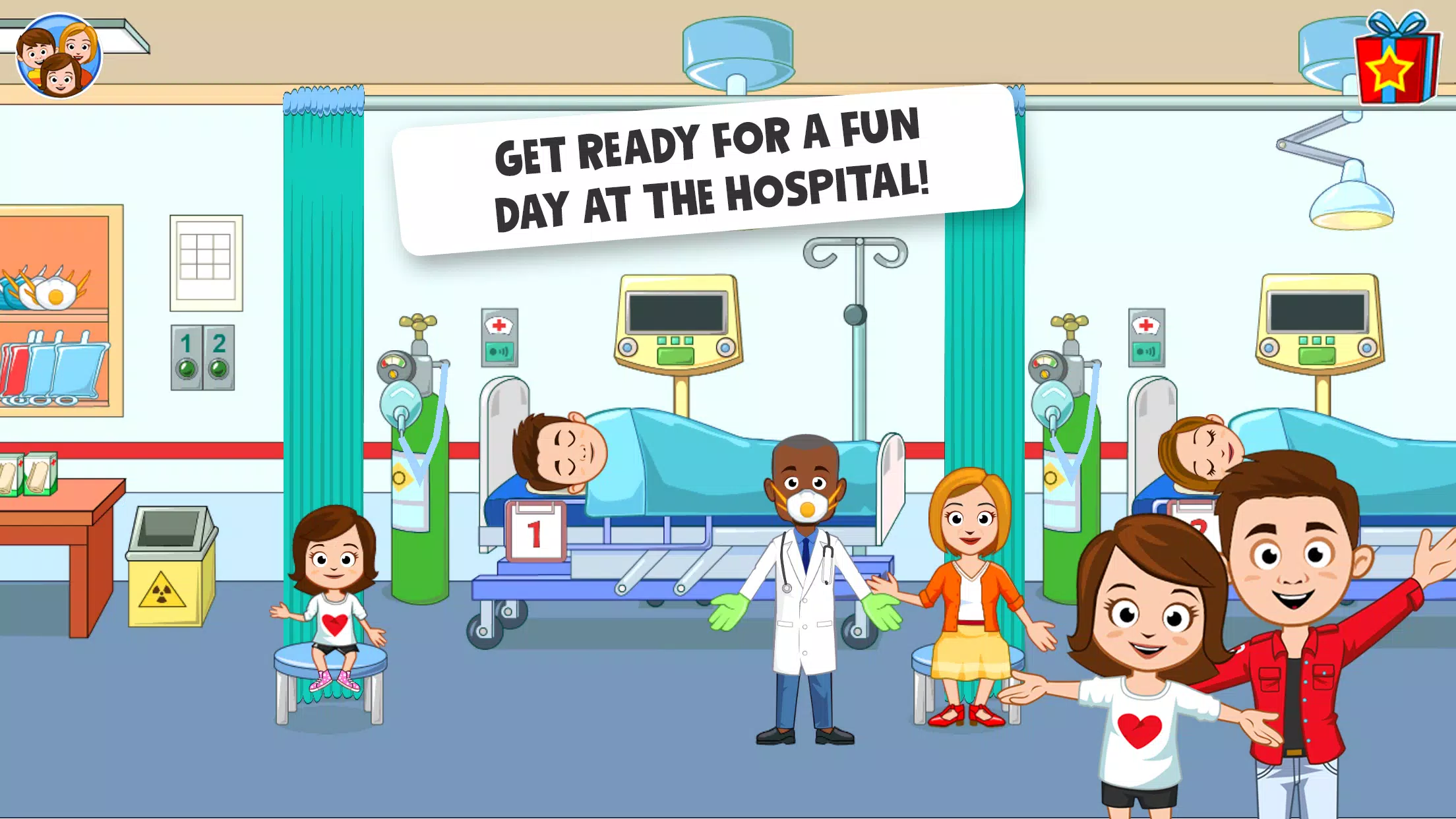 My Town Hospital - Doctor game Ekran Görüntüsü 1