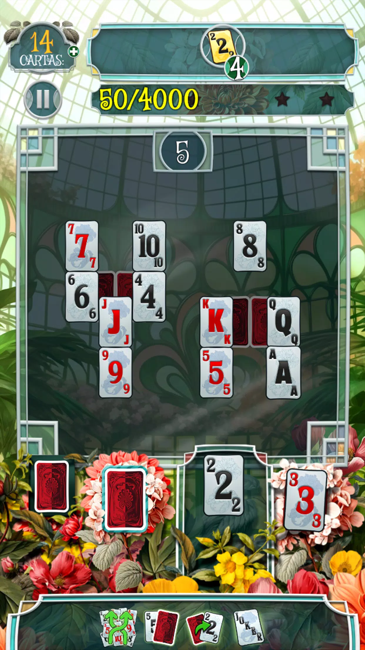 Greenhouse Solitaire TriPeaks 螢幕截圖 2