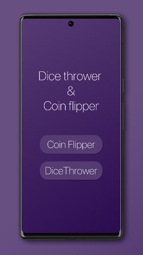 Schermata Dice Thrower & Coin Flipper 0