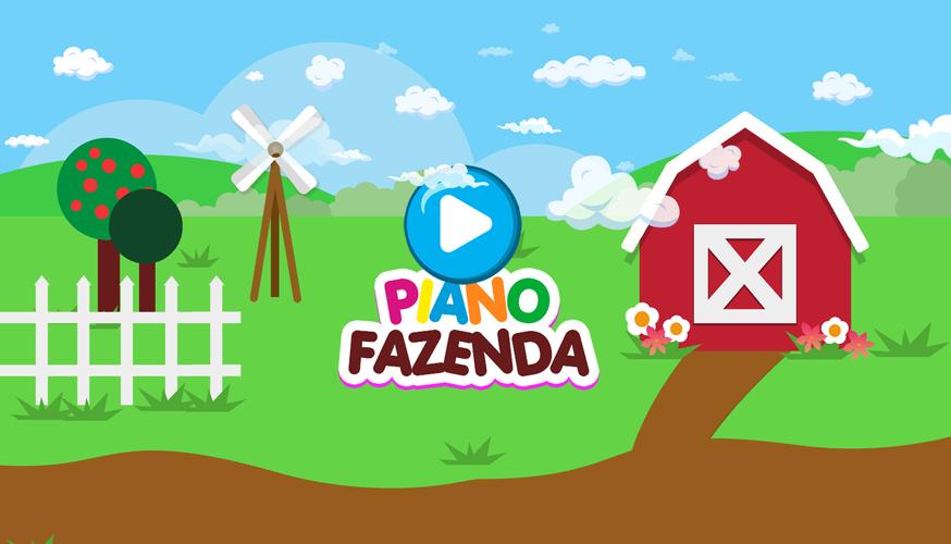 Infant piano with farm animals Скриншот 0