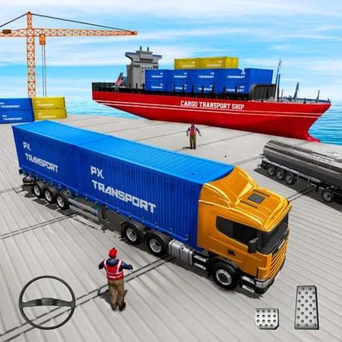 Cargo Transport Truck Driving Captura de pantalla 0