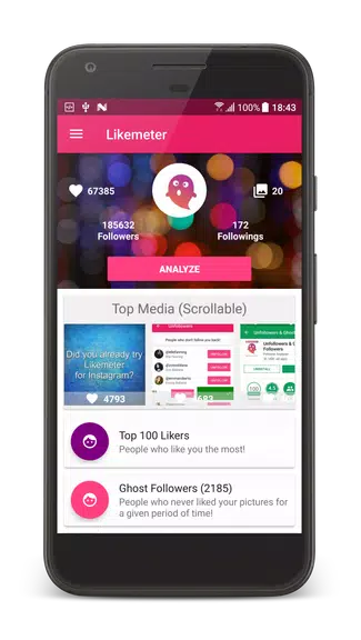 Likes & Ghost Followers for Instagram Captura de pantalla 0