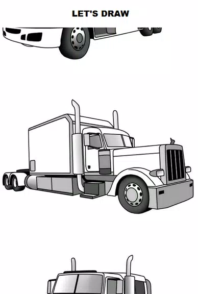 Draw Semi Trucks Ảnh chụp màn hình 0