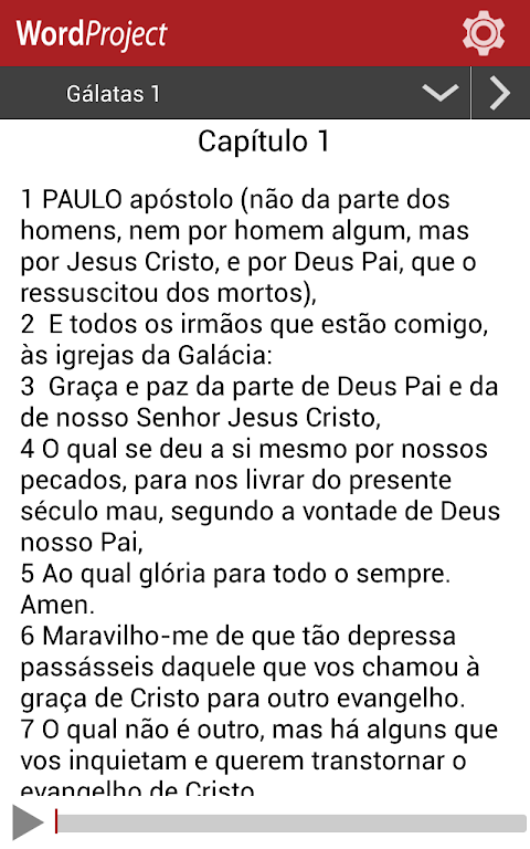 Portuguese Audio Bible Captura de pantalla 0