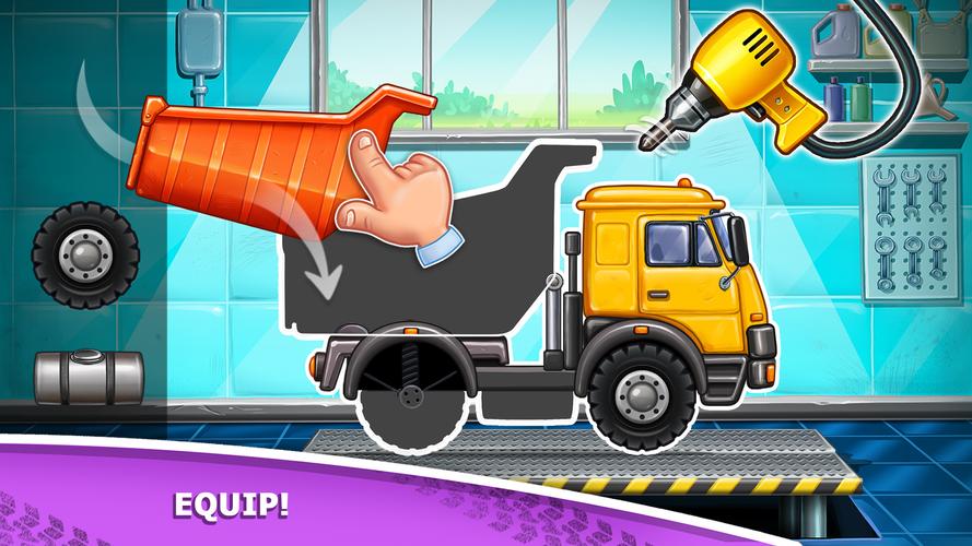 Kids truck games Build a house スクリーンショット 0