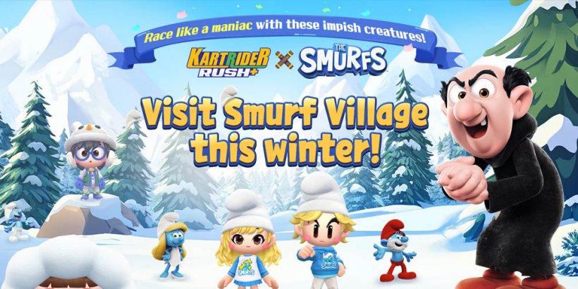 KartRider Rush+ x Sự hợp tác của Smurfs ra mắt cùng với Phần 29 trong bản cập nhật \"Extra Icy\"