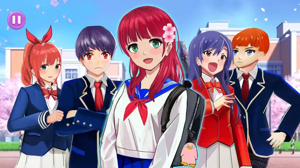 Anime High School Life Ảnh chụp màn hình 3