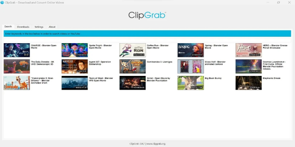 ClipGrab Tangkapan skrin 2