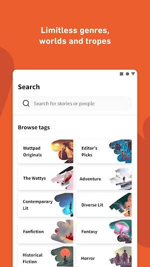 Wattpad - Read & Write Stories Screenshot 1