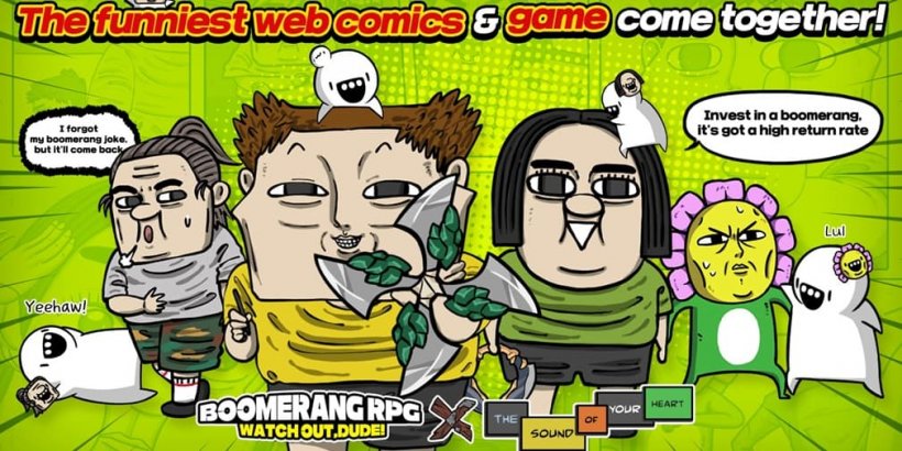 Boomerang RPG: Watch Out Dude, 한국 WEBTOON 시리즈 마음의 소리와 콜라보레이션