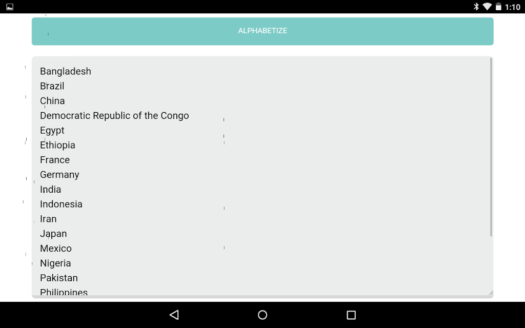 Alphabetizer ภาพหน้าจอ 1