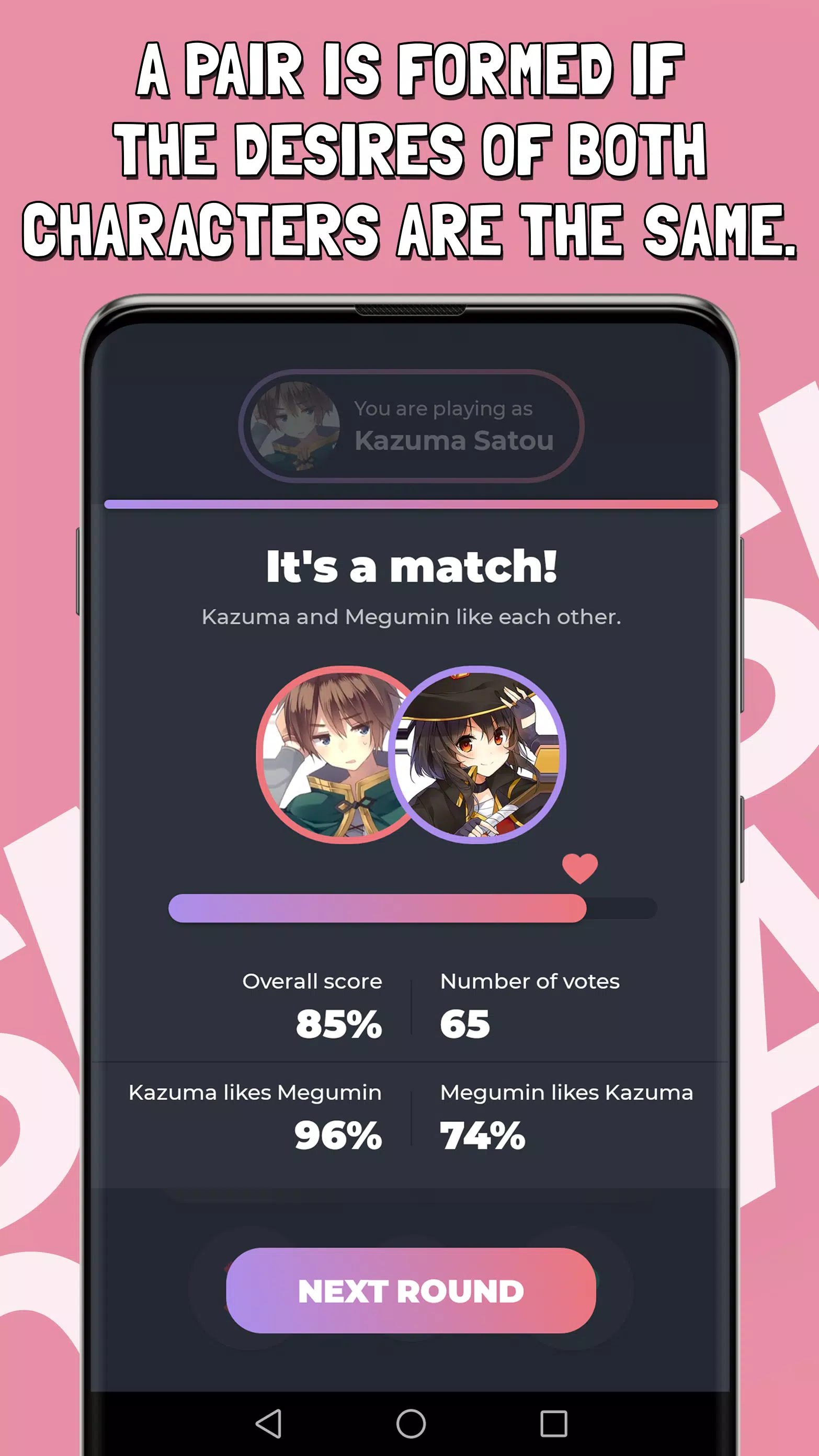Schermata Smash or Pass Anime Game 3