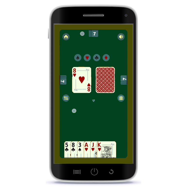 Crazy Eights UNO Offline Ảnh chụp màn hình 2