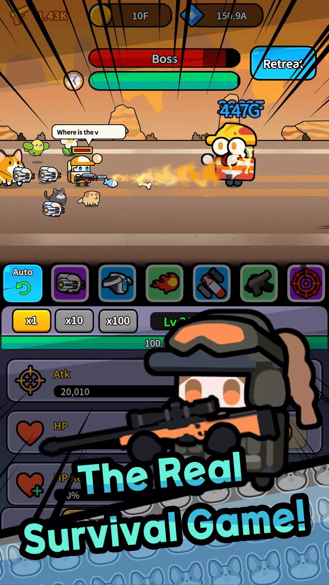 Schermata Legend Z Hunter : Idle RPG War 3