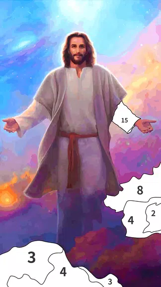 Jesus Coloring Book Color Game ภาพหน้าจอ 0