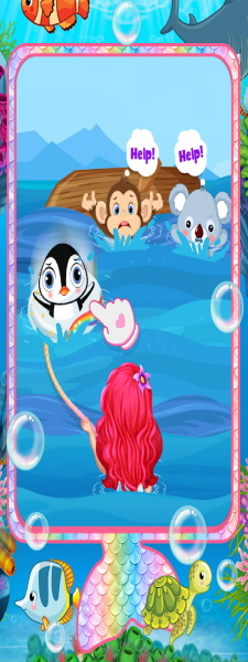 Baby Princess Mermaid Phone Tangkapan skrin 2