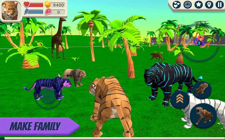 Tiger Simulator 3D Mod स्क्रीनशॉट 1