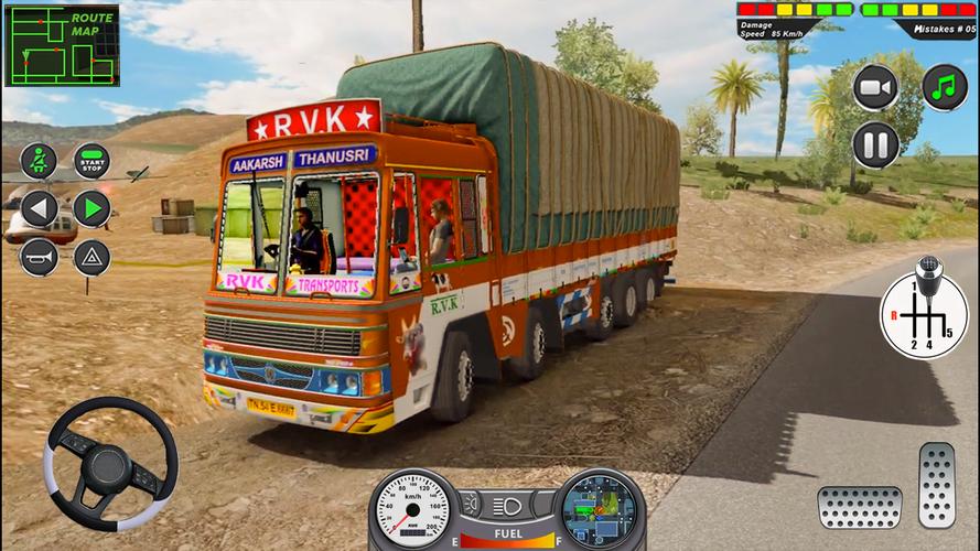 Indian Heavy Truck Delivery 3D Zrzut ekranu 0