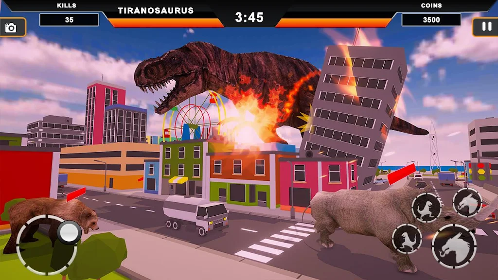 Dinosaur Rampage: Dino City Rampage Simulator Screenshot 1