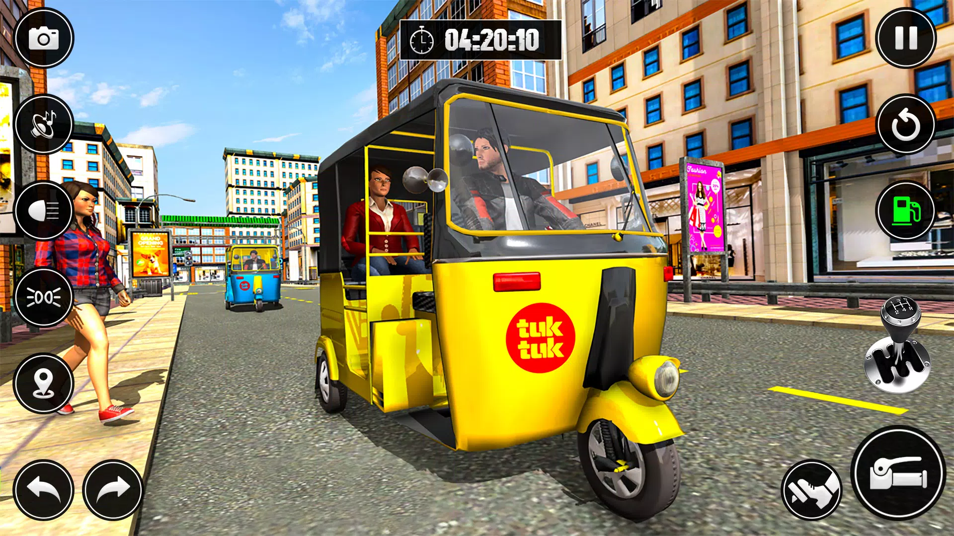 City Taxi Auto Rickshaw Game スクリーンショット 1