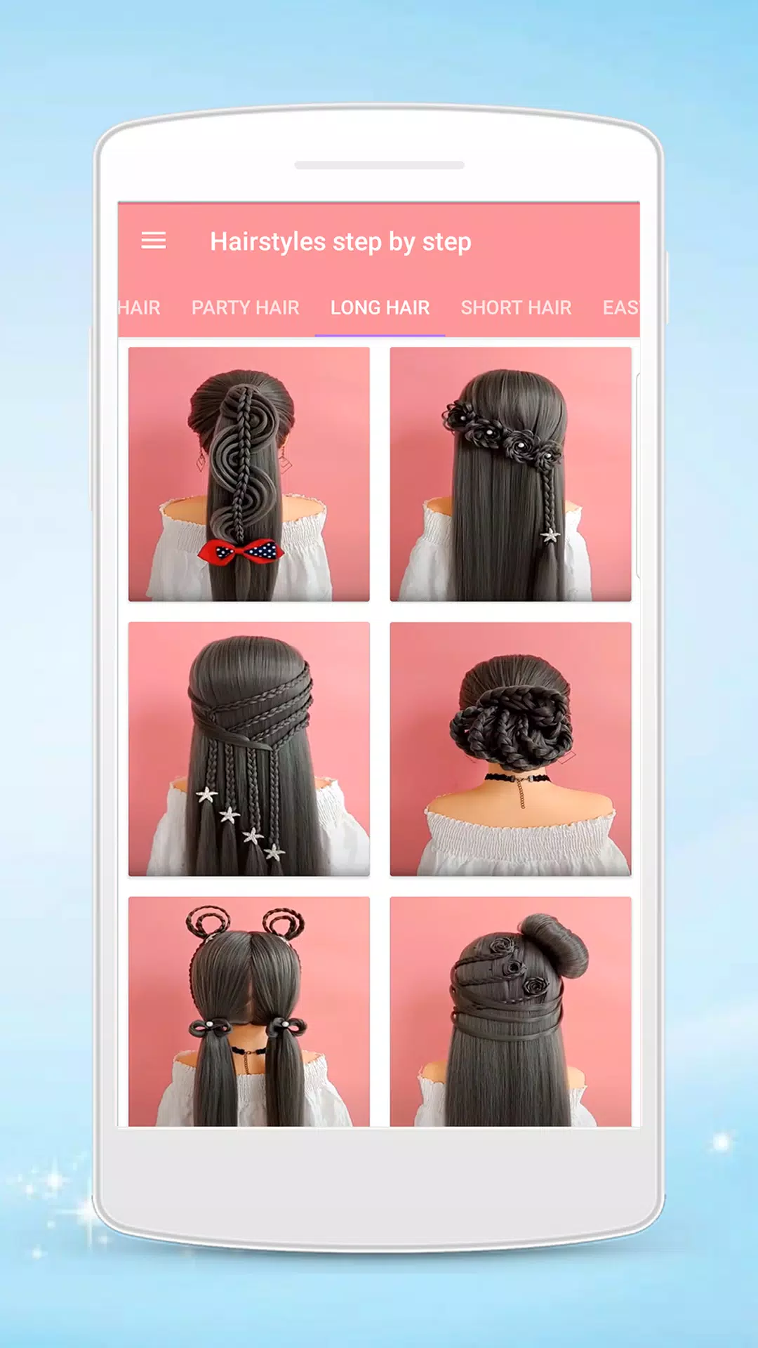 Hairstyles step by step Screenshot 0