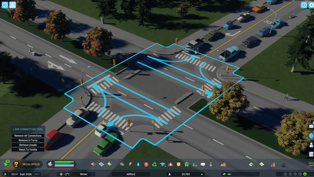 Traffic mod for Cities Skylines 2