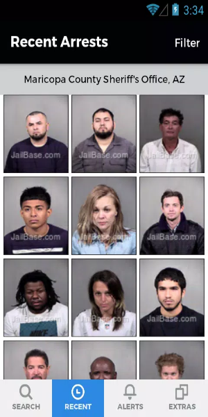 JailBase - Arrests + Mugshots Screenshot 1