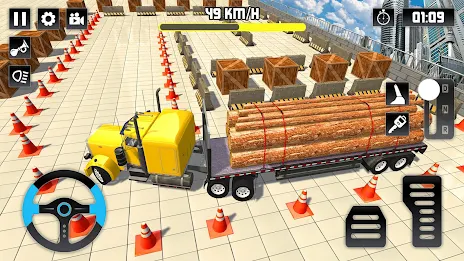 Log Transporter Truck Parking Ekran Görüntüsü 1