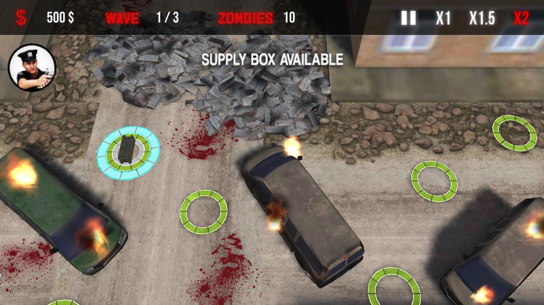 Police Zombie Defense ภาพหน้าจอ 3