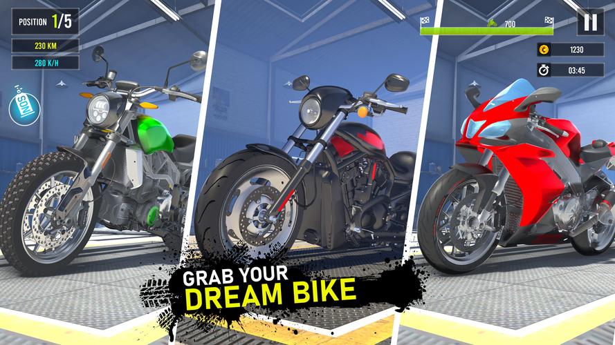 Moto Traffic Bike Race Game 3d スクリーンショット 1