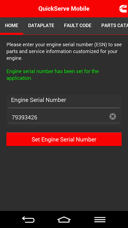 Cummins QuickServe Mobile Ảnh chụp màn hình 1