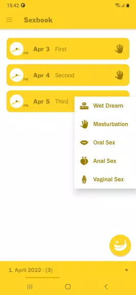 Sex Tracker Screenshot 2