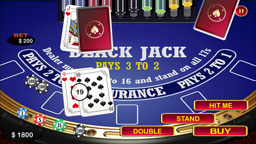 Blackjack 21 Black Jack Table Screenshot 0