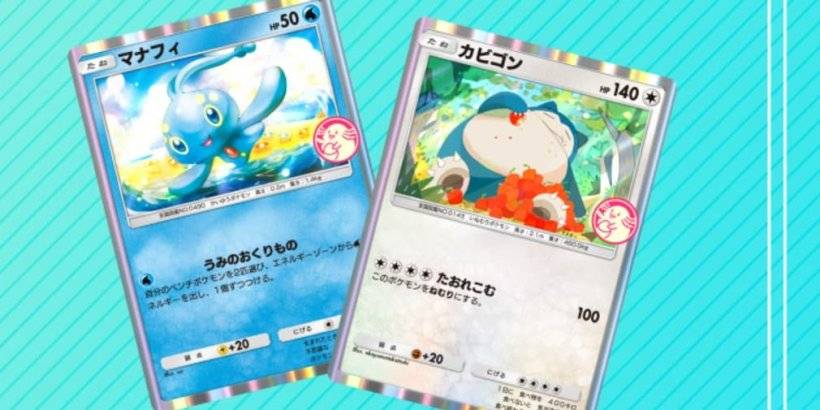 manaphy＆snorlax頭條新的神奇寶貝TCG口袋奇蹟選擇