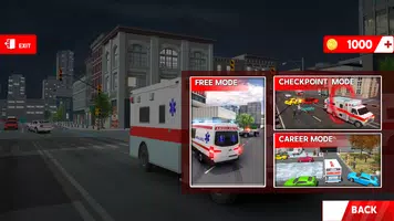 Schermata city ambulance game 1
