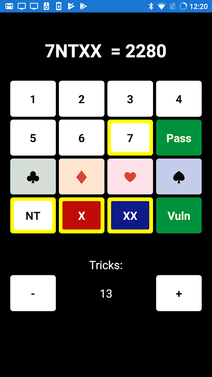 Bridge Scoring Helper ဖန်သားပြင်ဓာတ်ပုံ 1