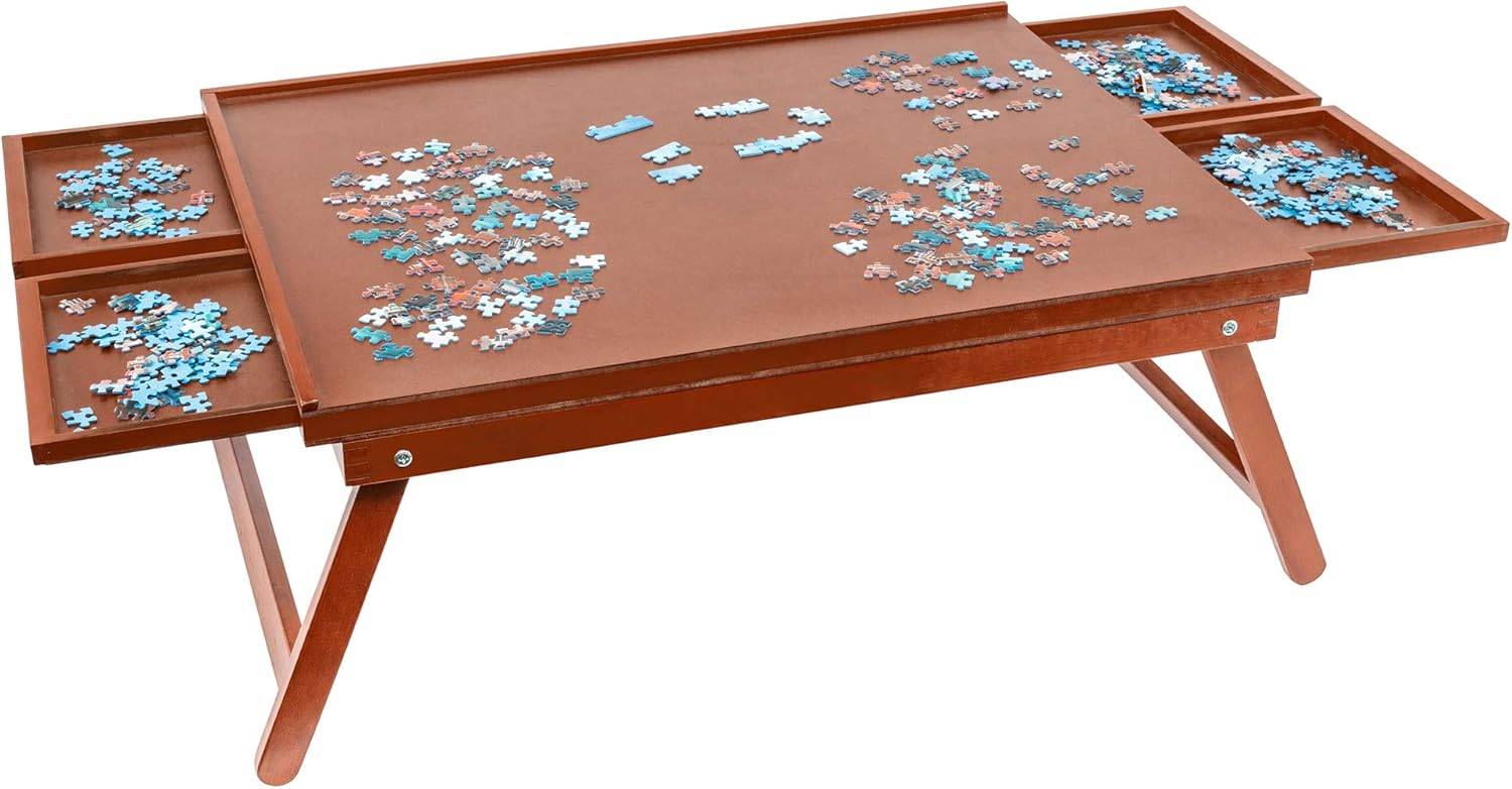 Best Table With Drawers: Jumbl 1000-Piece Puzzle Table