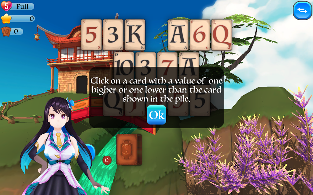 Schermata Pyramid Solitaire Asia 0