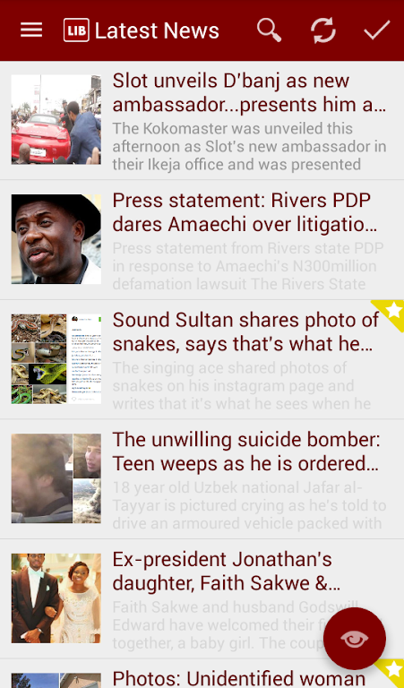 Linda Ikeji Blog Schermafbeelding 1