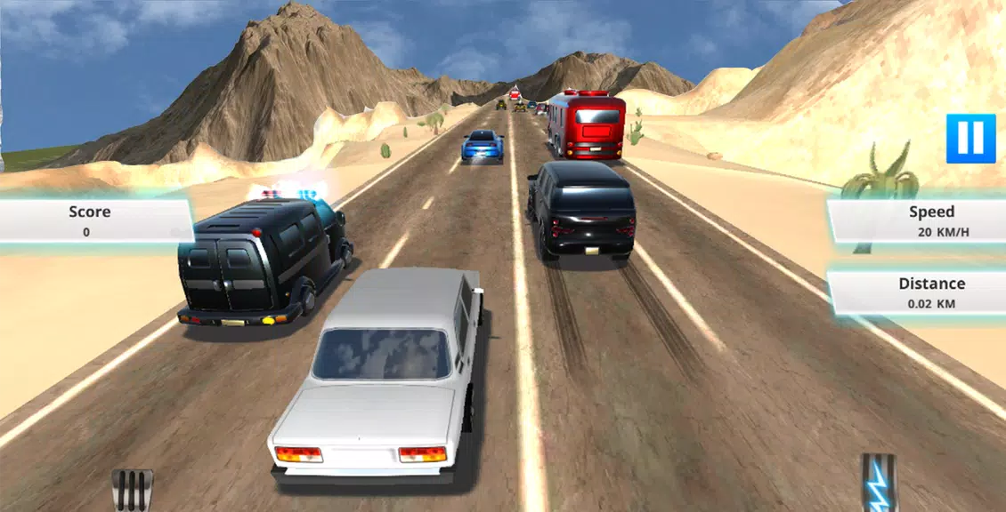 Schermata Traffic Rider : Car Race Game 0