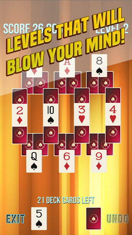 Pyramid Solitaire Supreme 螢幕截圖 1