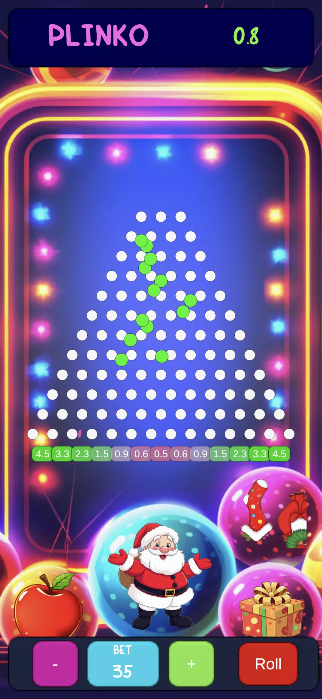 Christmas Plinko Fight Captura de pantalla 2