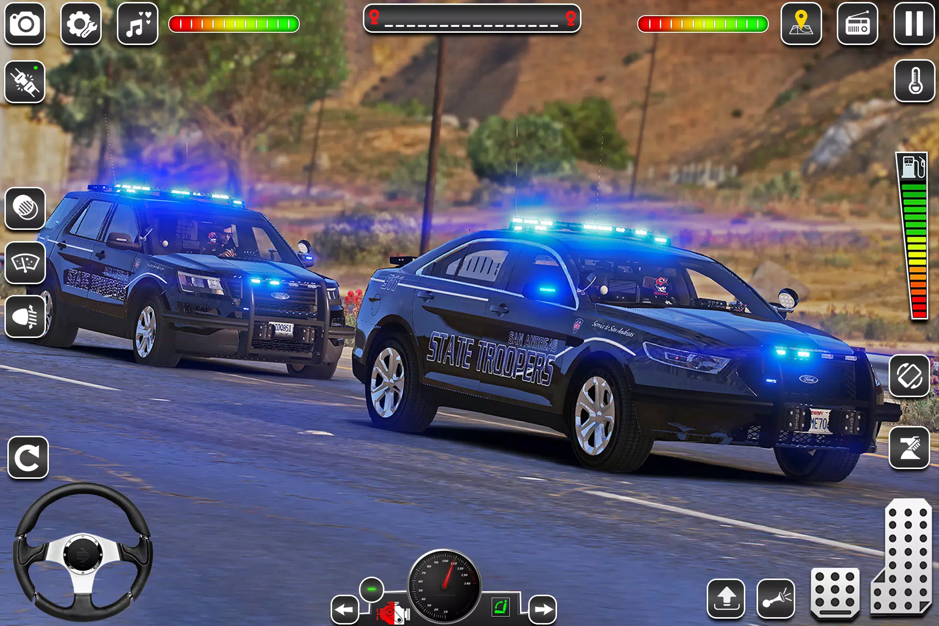 US Police Car Chase Game 3D Screenshot 1