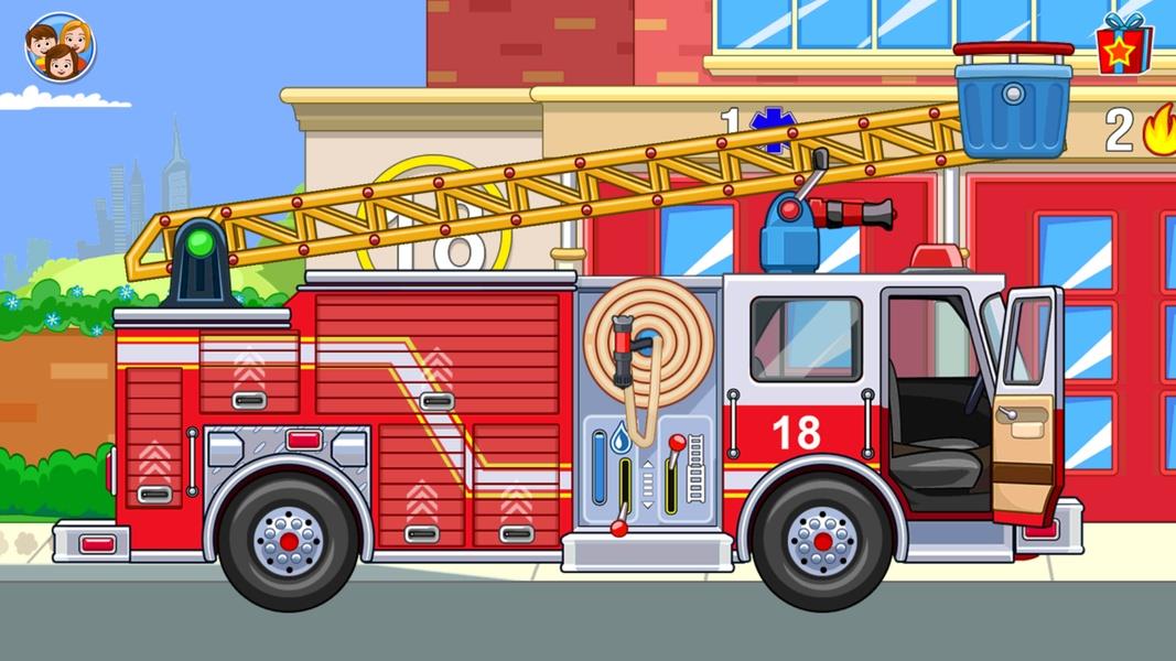 My Town : Fire station Rescue Captura de pantalla 2