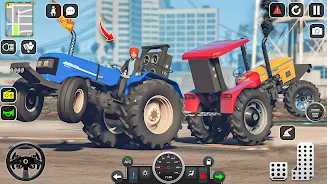 Modern Farmer Tractor Sim 3D Captura de tela 2