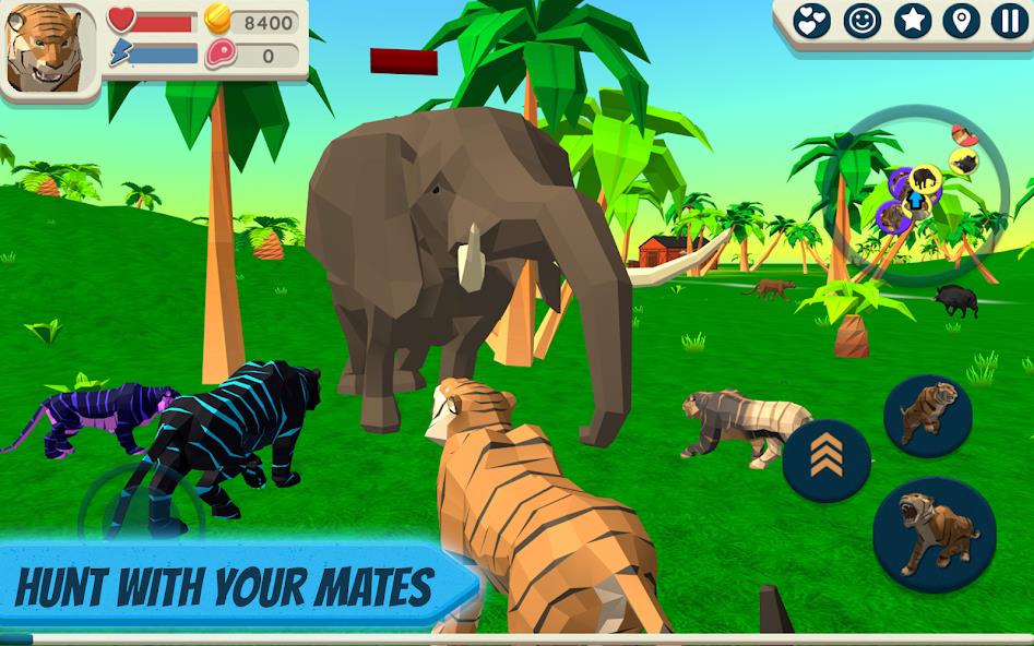 Tiger Simulator 3D Mod स्क्रीनशॉट 2