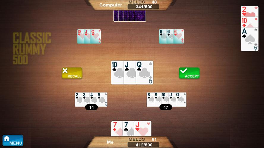 Rummy 500 螢幕截圖 1